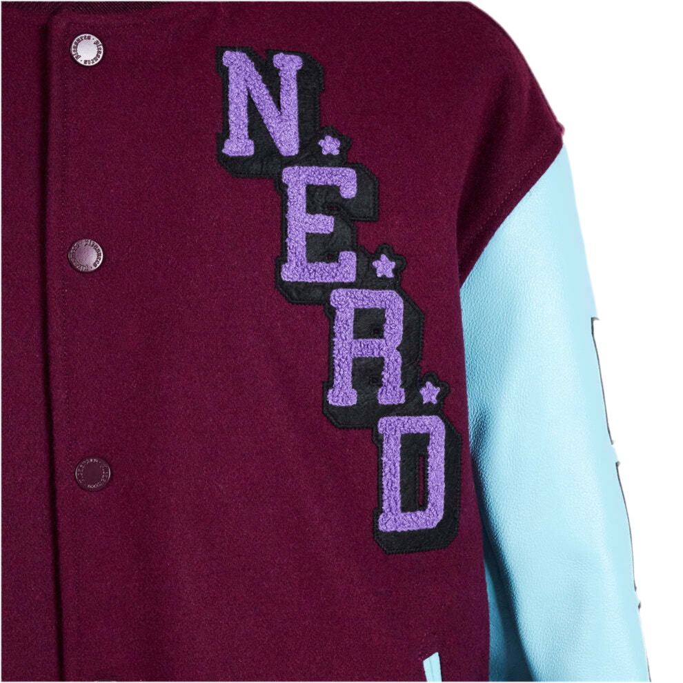 PLEASURE X NERD VARSITY BOMBA JACKET