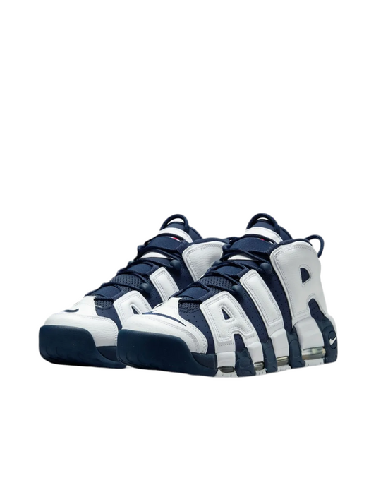 NIKE AIR MORE UPTEMPO WHITE/NAVY BLUE