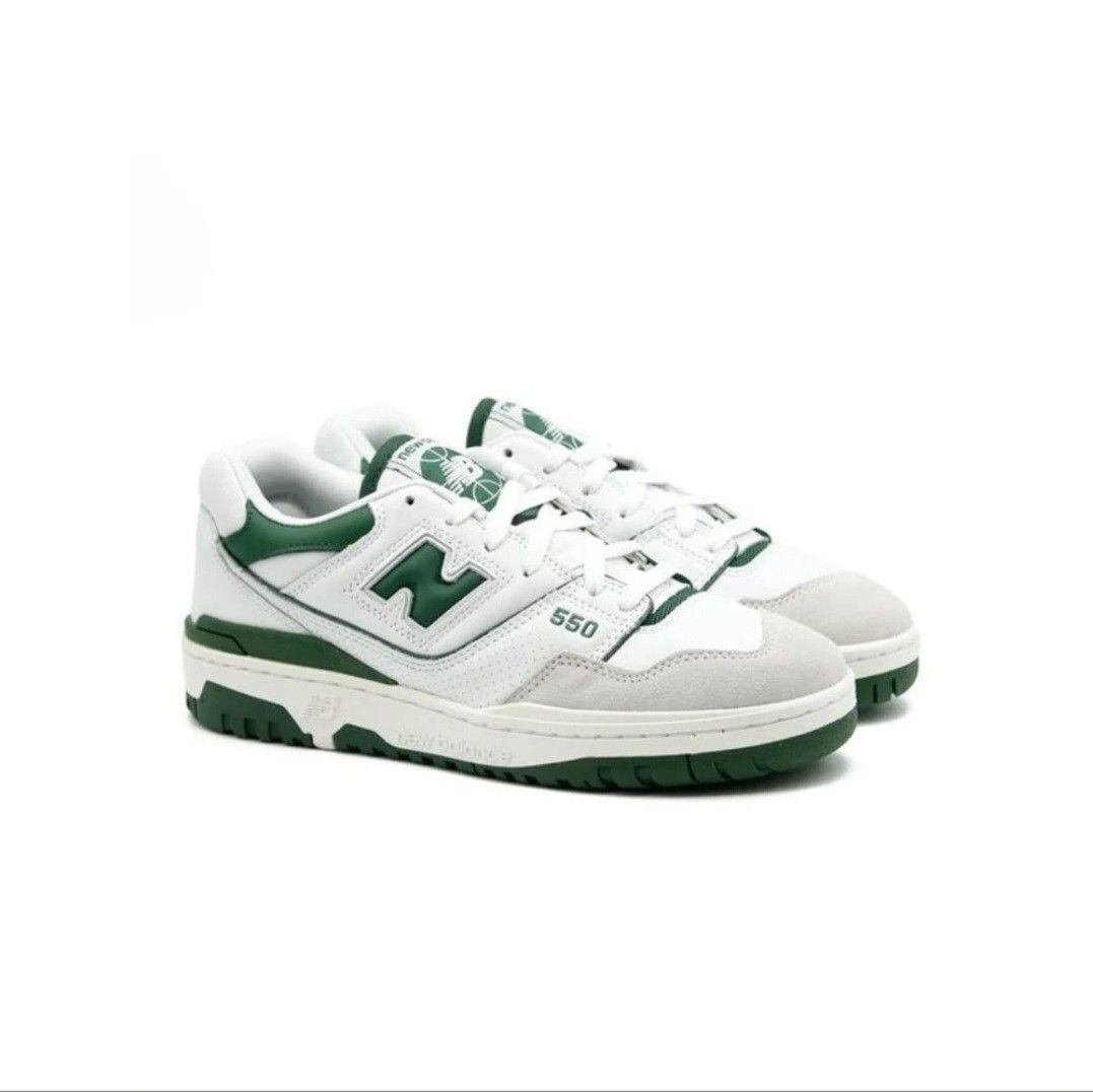 NEW BALANCE 550 WHITE/TEAM FOREST GREEN