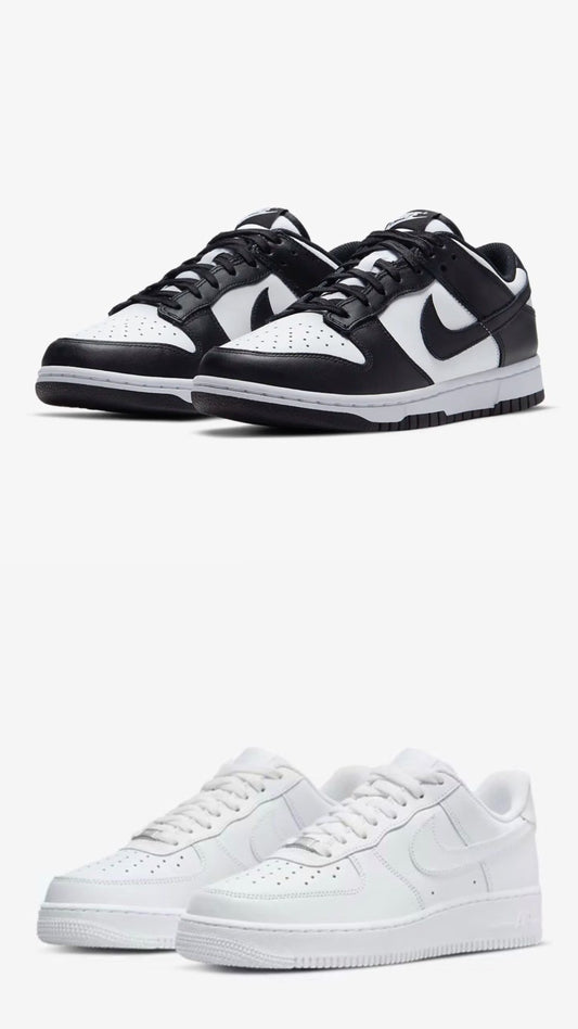 NIKE AIR FORCE 1 & NIKE PANDA DUNKS